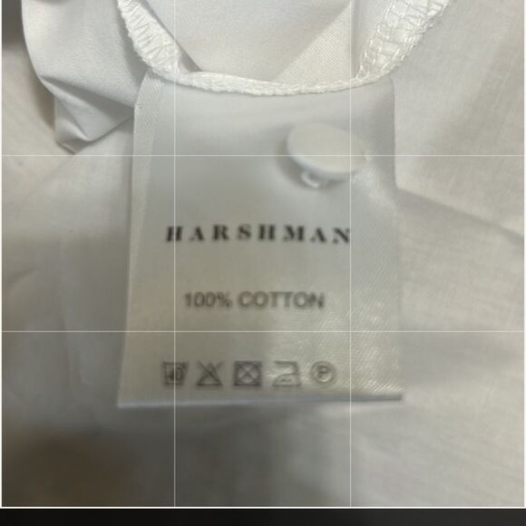 Harshman White Cotton Off The Shoulder Top(Size Large) - Picture 4 of 5